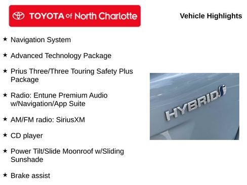 Used 2018 Toyota Prius Three w/ Advanced Technology Package FWD image 5
