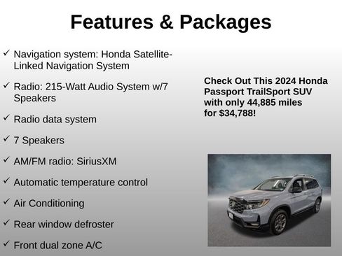 Certified 2024 Honda Passport TrailSport image 8