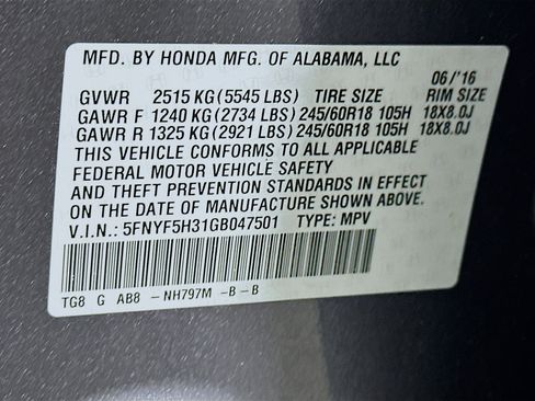 Used 2016 Honda Pilot EX image 12
