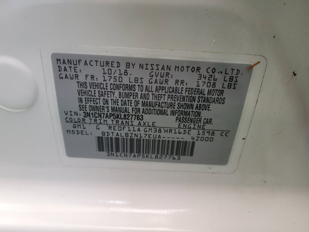 Used 2019 Nissan Versa SV FWD image 33