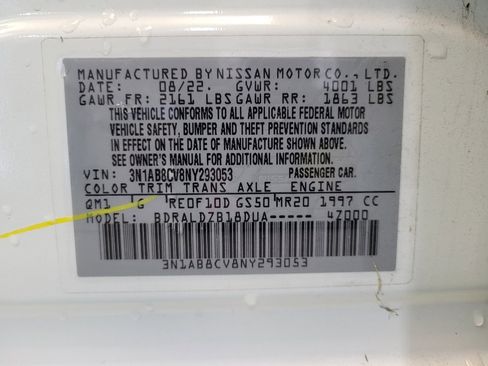 Used 2022 Nissan Sentra SV w/ Trunk Package image 33