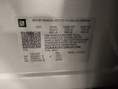 Used 2021 Chevrolet Equinox LT AWD/4WD image 33