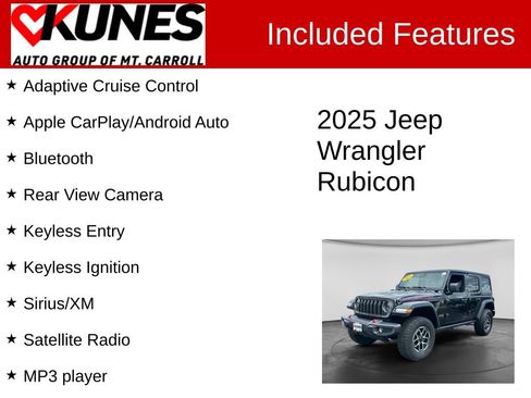 Used 2025 Jeep Wrangler Unlimited Rubicon AWD/4WD image 3