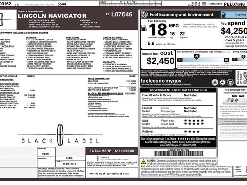 Used 2023 Lincoln Navigator Black Label AWD/4WD image 2