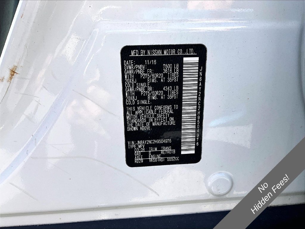 Used 2017 Nissan Armada Platinum AWD/4WD image 30