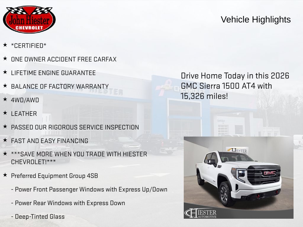 Certified 2026 GMC Sierra 1500 AT4 AWD/4WD image 5
