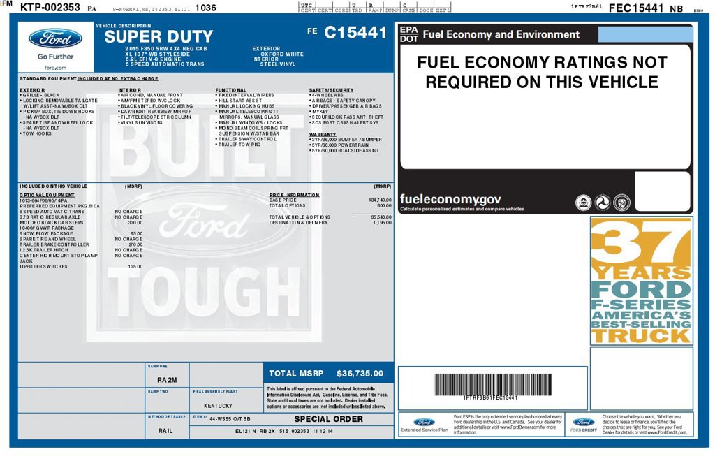 Used 2015 Ford F350 XL AWD/4WD image 6