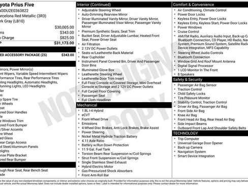 Used 2014 Toyota Prius Five w/ Preferred Accessory Package FWD image 39