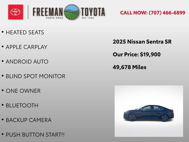 Used 2025 Nissan Sentra SR FWD image 5