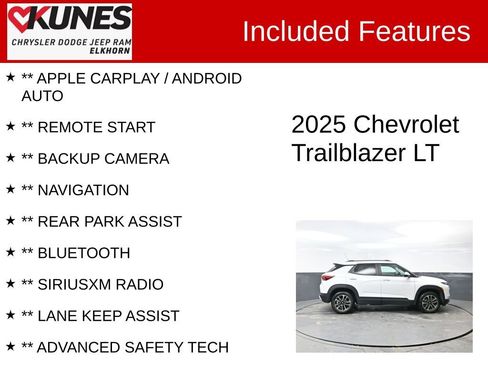Used 2025 Chevrolet TrailBlazer LT w/ Driver Confidence Package image 2
