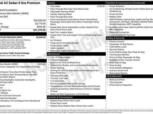 Used 2020 Audi A3 2.0T Premium Plus w/ Premium Plus Package image 38