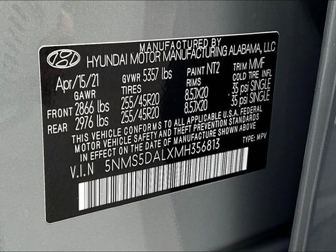 Certified 2021 Hyundai Santa Fe Calligraphy w/ Cargo Package image 17