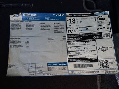 Used 2014 Ford Mustang Shelby GT500 w/ Equipment Group 821A RWD image 61