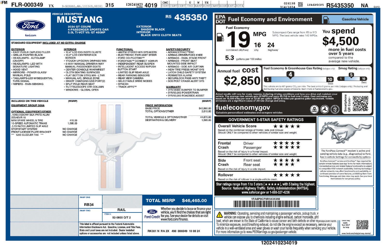 Used 2024 Ford Mustang GT RWD image 5