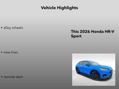 New 2026 Honda HR-V Sport image 15