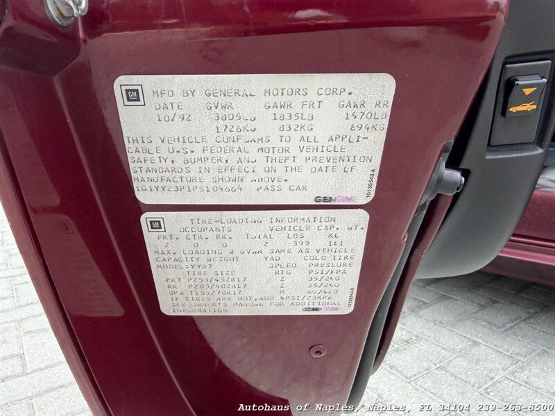 Used 1993 Chevrolet Corvette Coupe RWD image 36