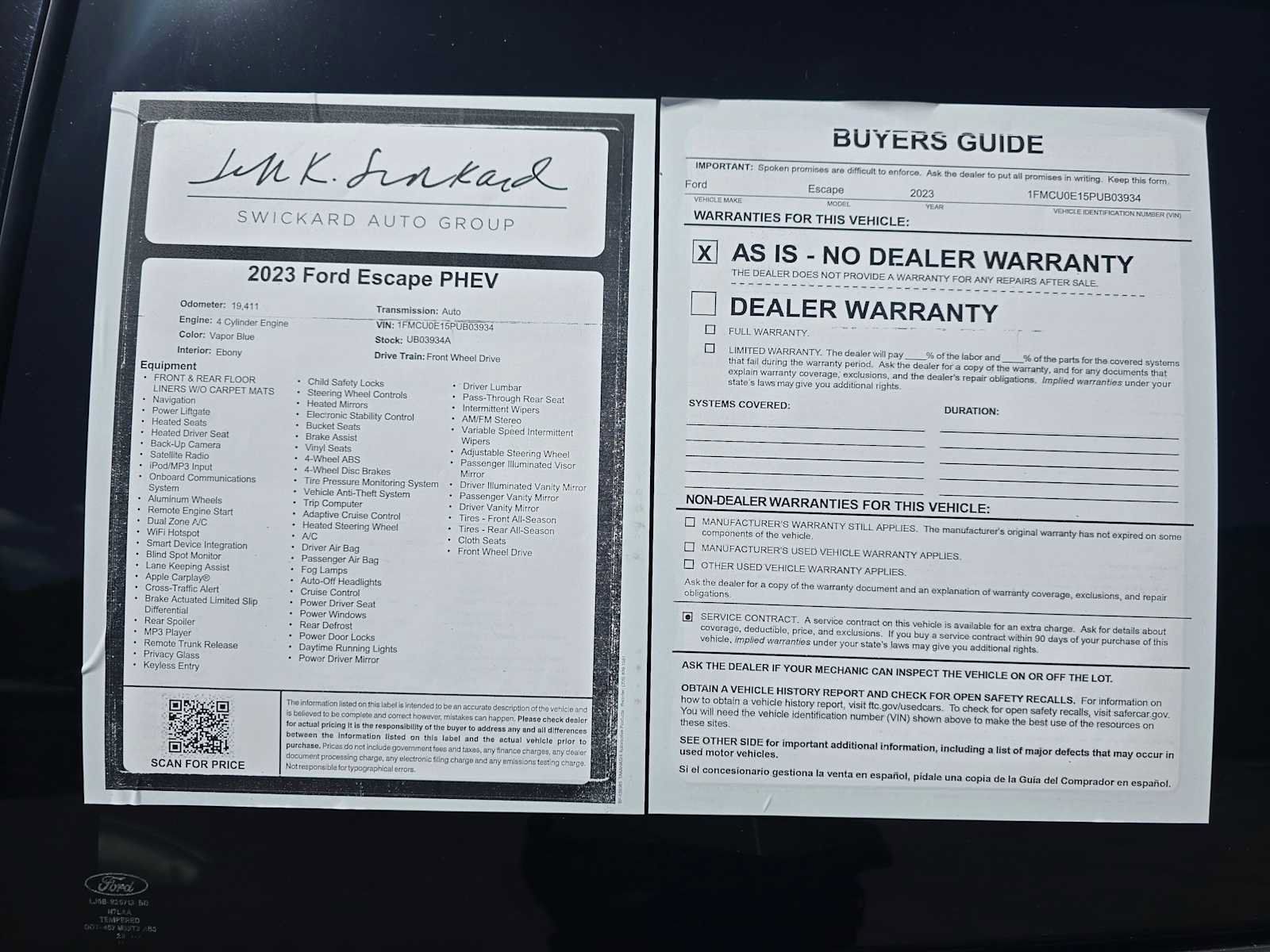 Used 2023 Ford Escape SE FWD image 19