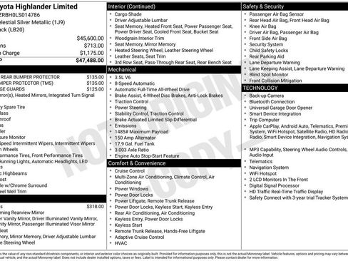 Used 2020 Toyota Highlander Limited AWD/4WD image 29