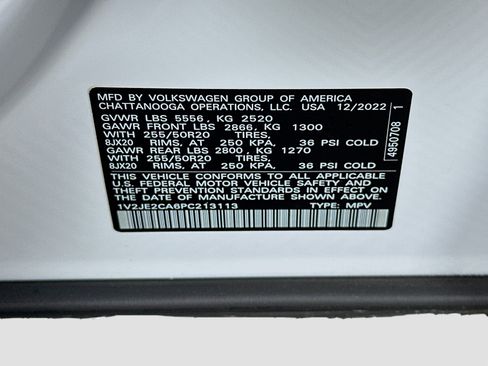 Used 2023 Volkswagen Atlas Cross Sport SE w/ Panoramic Sunroof Package FWD image 12