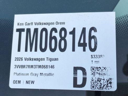 New 2026 Volkswagen Tiguan S image 17