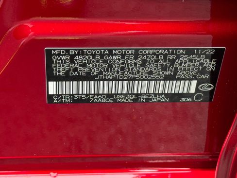 Used 2023 Lexus IS 500 RWD image 49