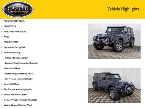 Used 2016 Jeep Wrangler Unlimited Rubicon w/ Connectivity Group image 3