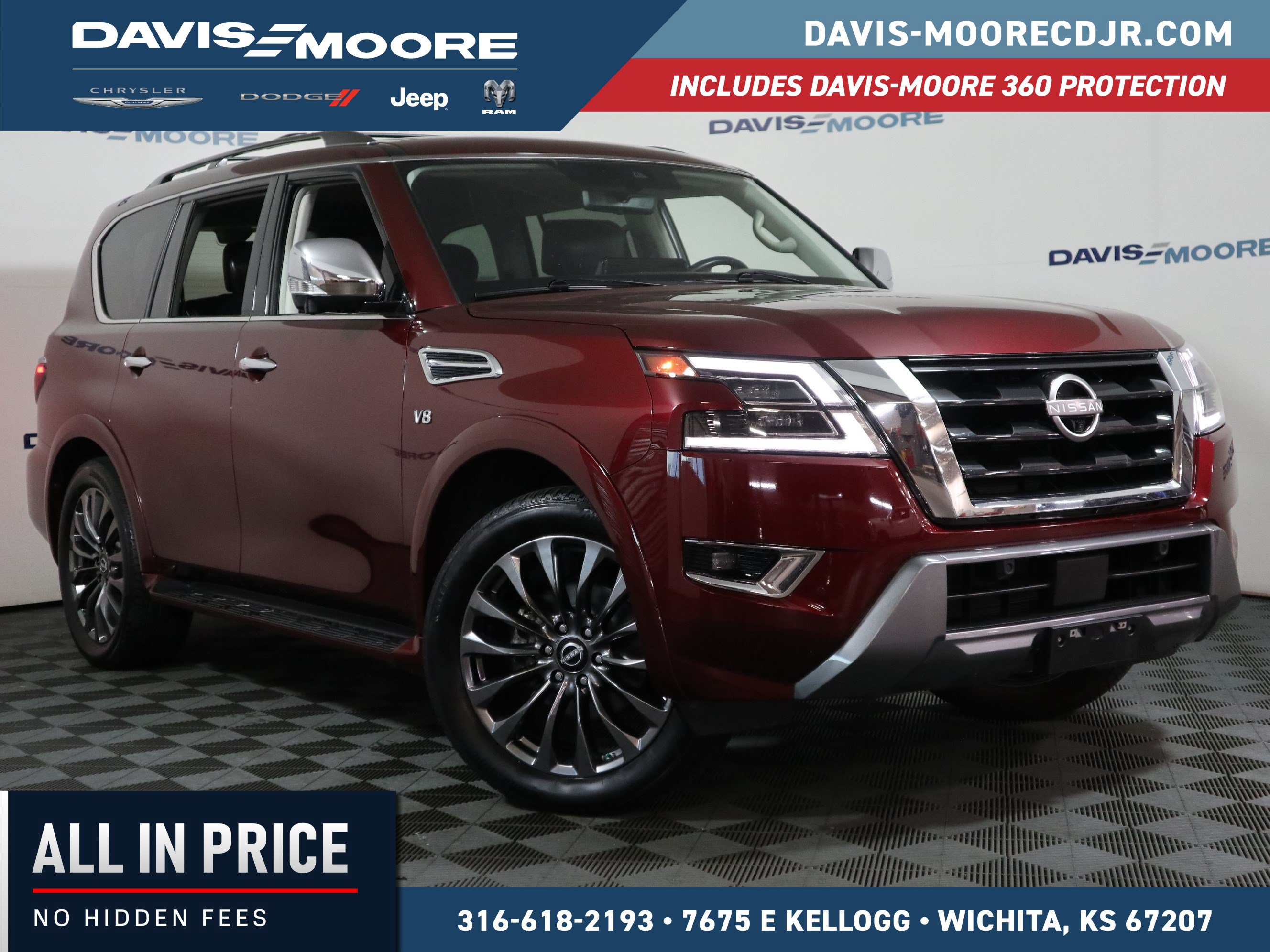 Used 2022 Nissan Armada Platinum w/ Captain's Chairs Package AWD/4WD image 1