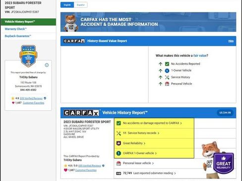 Used 2023 Subaru Forester Sport image 5