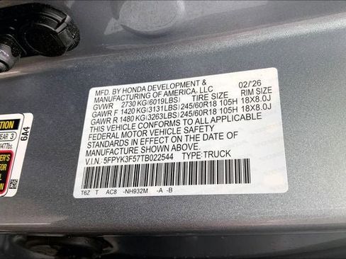 New 2026 Honda Ridgeline RTL image 21