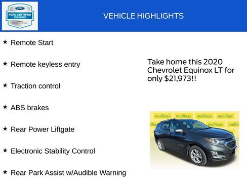 Used 2020 Chevrolet Equinox LT AWD/4WD image 19