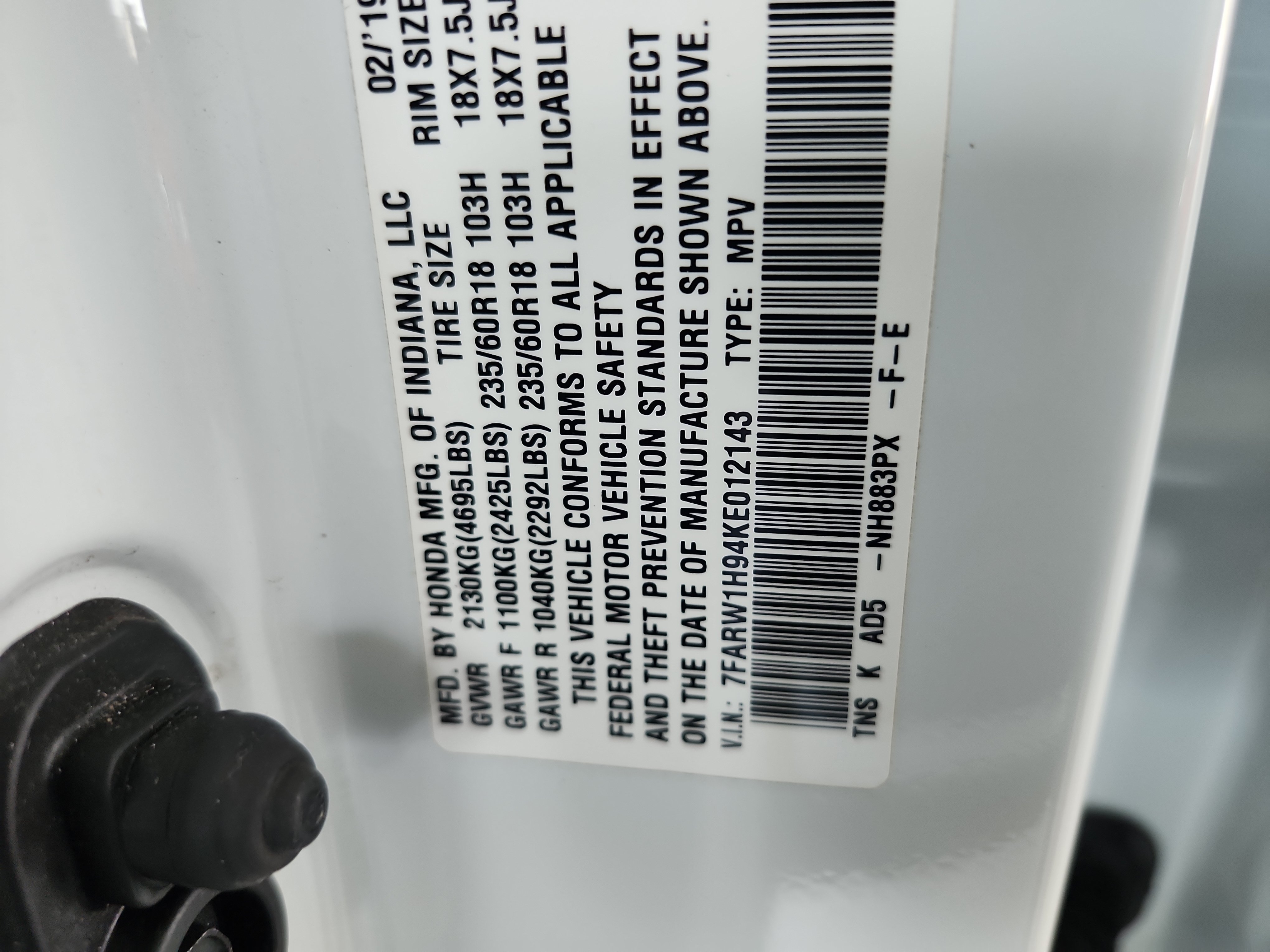 Certified 2019 Honda CR-V Touring image 23