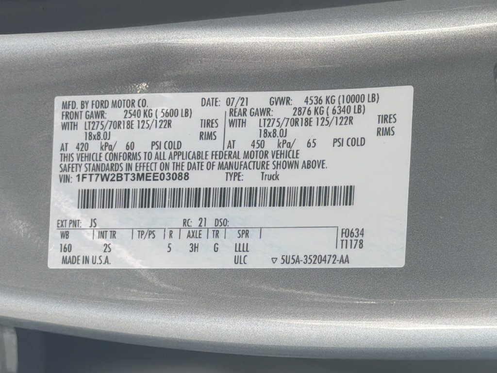 Used 2021 Ford F250 XLT w/ XLT Premium Package AWD/4WD image 31