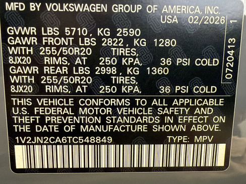 New 2026 Volkswagen Atlas SE image 19