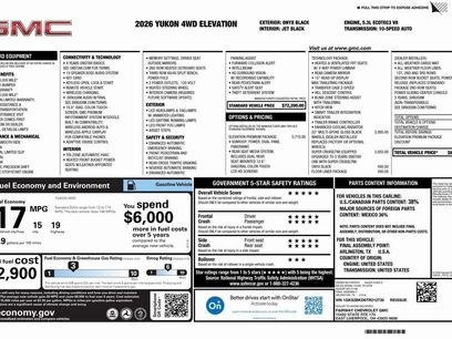 New 2026 GMC Yukon Elevation