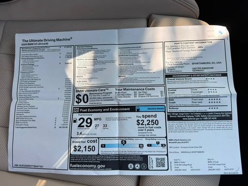 New 2026 BMW X3 xDrive30i w/ Premium Package AWD/4WD image 26