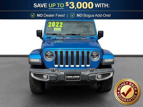 Used 2022 Jeep Wrangler Unlimited Sahara w/ LED Lighting Group AWD/4WD image 2