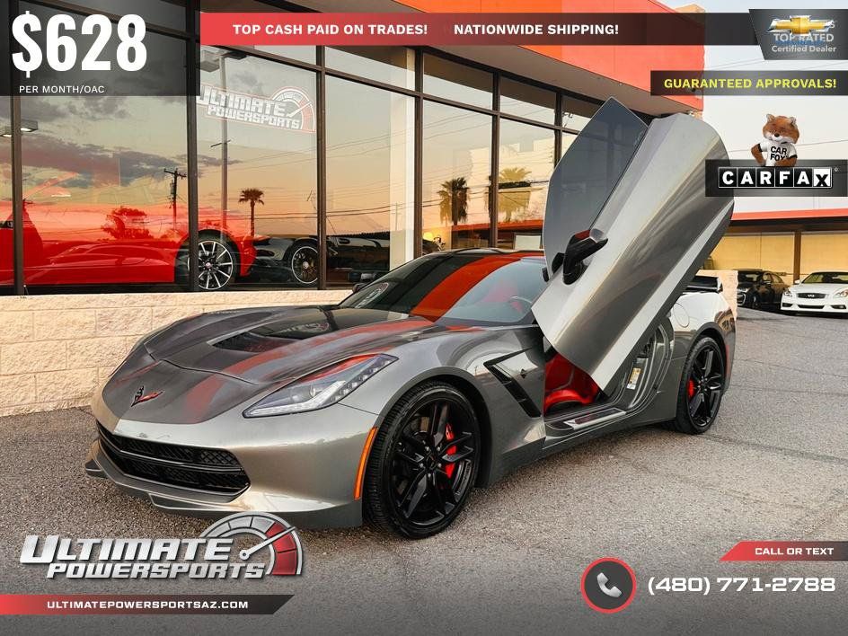Used 2016 Chevrolet Corvette Stingray Coupe w/ Carbon Flash Badge Package RWD image 4