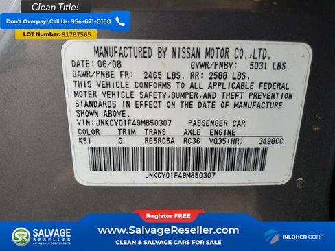 Used 2009 INFINITI M35 Sedan 4 Door w/ Technology Pkg image 16