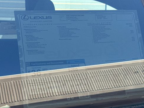 New 2026 Lexus RX 350h AWD/4WD image 30