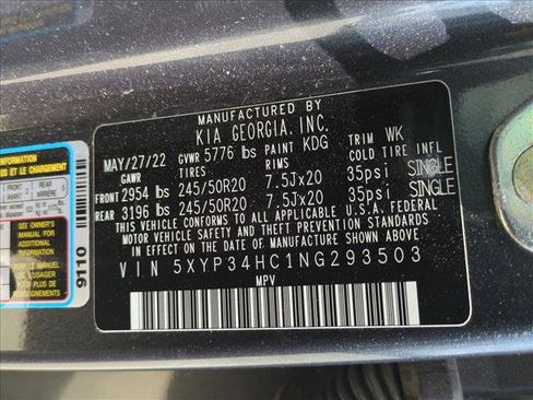 Used 2022 Kia Telluride EX w/ EX Premium Package FWD image 15