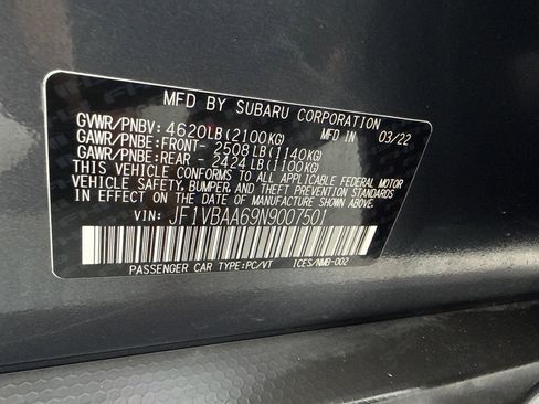 Used 2022 Subaru WRX AWD/4WD image 52