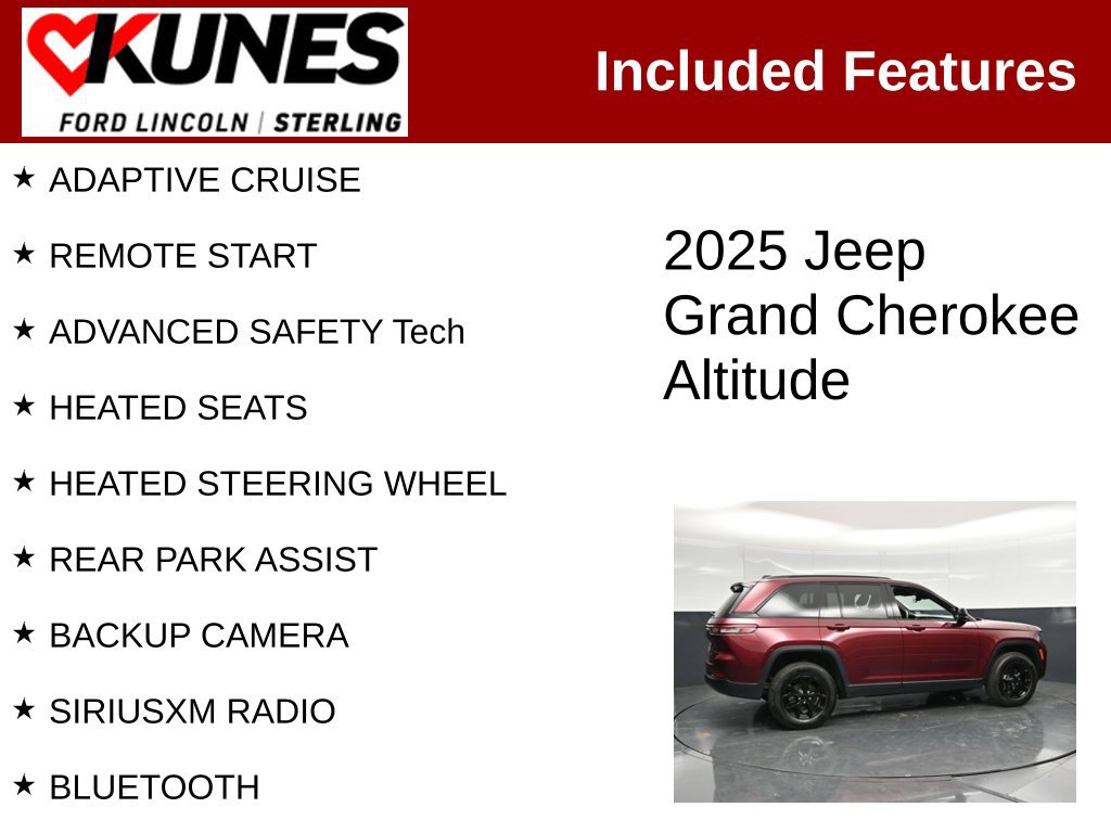 Used 2025 Jeep Grand Cherokee Altitude AWD/4WD image 2