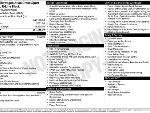 Used 2025 Volkswagen Atlas Cross Sport SEL R-Line AWD/4WD image 11