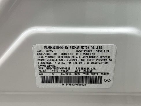 Used 2023 INFINITI Q50 Luxe w/ Cargo Package image 41