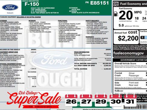 Used 2023 Ford F150 XLT w/ Equipment Group 302A High image 2