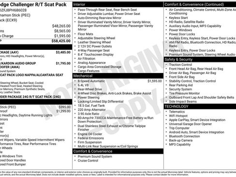 Used 2023 Dodge Challenger R/T Scat Pack w/ Plus Package RWD image 1