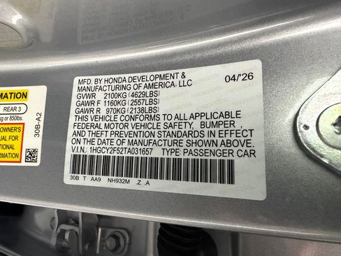 New 2026 Honda Accord Sport image 18