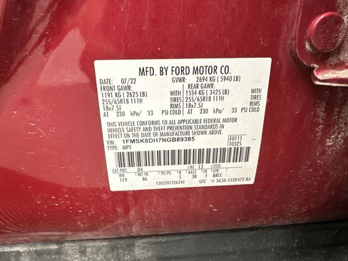Used 2022 Ford Explorer XLT AWD/4WD image 25