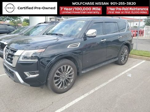 Certified 2024 Nissan Armada Platinum w/ Captain's Chairs Package RWD image 1