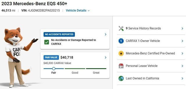 Certified 2023 Mercedes-Benz EQS 450+ SUV image 3